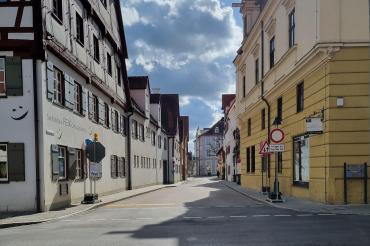 Die Herrengasse in Nördlingen.