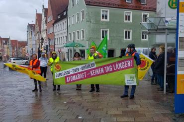Die Mahnwache zur Energiewende.