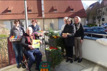 Das Bild zeigt von links nach rechts: Monika Zimmermann, Bärbel Jenautzke, Walther Wiedenmann, Elisabeth Oestringer, Tina Hartl, Waltraud Dollmann.