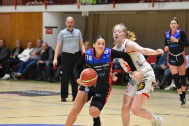 Das Gesicht der überragenden Angels-Spielerin Anissa Pounds spricht Bände. Trotz ihrer 30 Punkte mussten die Angels in Osnabrück die Segel streichen.