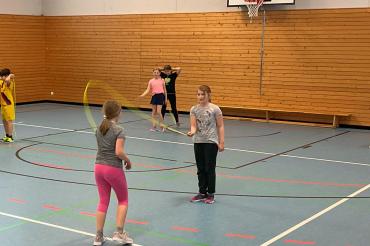 Schüler*innen der Klasse 4a der Leonhart-Fuchs-Grundschule.