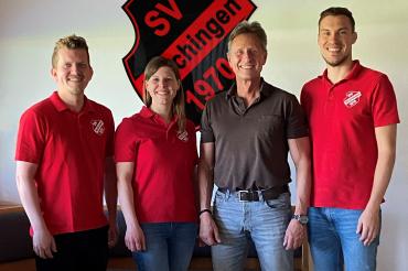 v.l.: Uwe Haas, Carolin Rothgang, Martin Oberman, Stephan Stimpfle. (Alle 3 Vorstände des SVW)