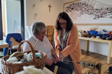 Heike Baumgärtner, Spinnstube Oettingen.