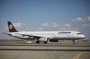 Dieser Airbus A321 ist auf den Namen "Nördlingen" getauft. 