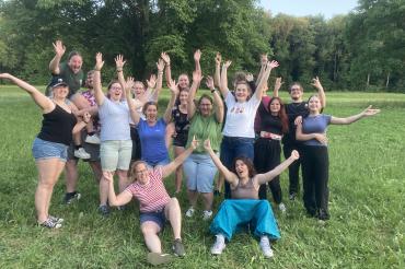 Die stolzen Teilnehmer*innen der Jugendleiterausbildung.