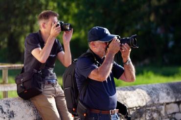 Fotofreunde unterwegs in Harburg.