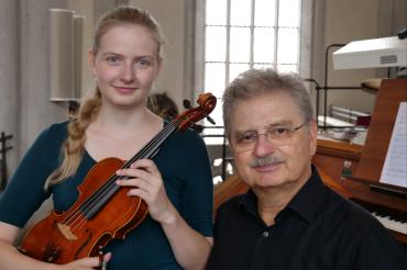 Katharina Knauer, Violine und Udo Knauer, Orgel.