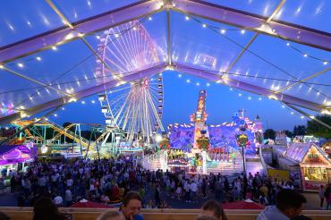 Das Bild zeigt die Nördlinger Mess 2023.