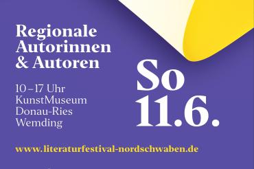 Plakat Autor*innenlesung in Wemding.