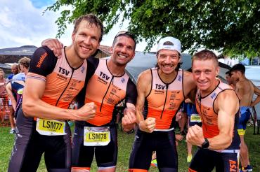 V.l.: Markus Stang, Andi Reinke, Lukas Berger, Thomas Braun.