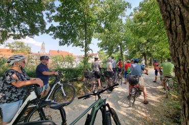 Bild vom Stadtradeln in Nördlingen.