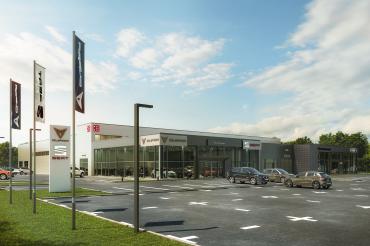 Neubau Autohaus Bierschneider