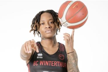 US-Girl Brandi Beasley, hier im Trikot ihrer ersten Europastation Winterthur, soll im neuen Angels-Team zeigen wo es lang geht.