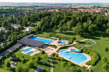 Freibad Nördlingen - Luftaufnahme
