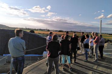 Besuch bei der Biogasanlage in Reimlingen.