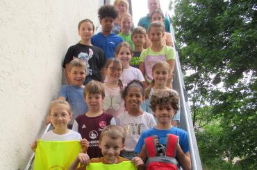 Die stolzen Ersthelfer der Grundschule Reimlingen.