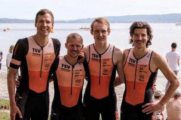 Foto zeigt von links nach rechts: Markus Stang, Tobias Ullrich, Jan Henrik Trautsch, Lukas Berger