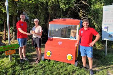 Auf dem Bild: Martin Müller, Gabi Steger und Christian Baur 