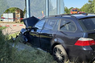 Der verunglückte Pkw.