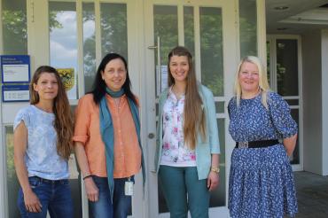 Das Bild zeigt v.l. Sabrina Daniels-Wittmeier, Katja Zeh, Theresa Haunstetter und Catherine Traub.