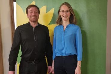MdB Karl Bär und MdL Eva Lettenbauer beim Vortragsabend im Harburger Kratzhof.