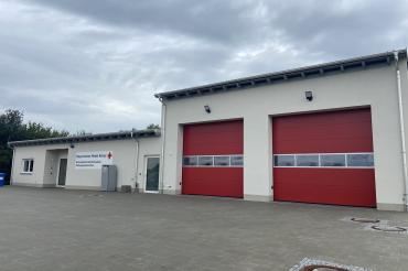 Die neue Rettungswache im Schlehenweg in Rain. 