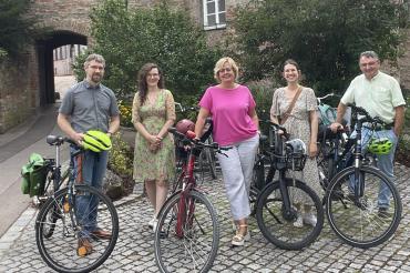 Die Donauwörther Stadträt*innen von Bündnis 90/ Die Grünen: Thomas Krepkowski, Katrin Gleißner, Bärbel Stahl, Katja Heinrich und Albert Riedelsheimer.