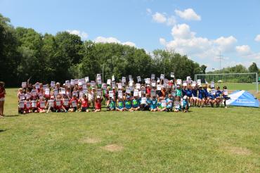 Siegerehrung Kinderleichtathletik-Wettkampf.