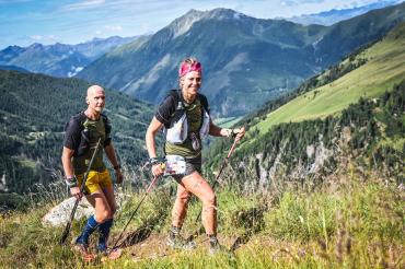 Die beiden Rieser Kraftwerk Athleten Nicole Fischer und Matthias Stelzle. 