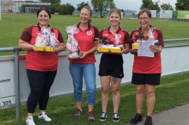 Jede Menge Spaß hatten Nadine Gärtner, Anita Steidl, Annalena Kuhnert und Susanne Zinsmeister am 26. August beim Processo-Cup.