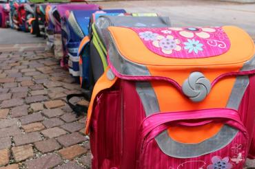 „Ranzen her!“: Sammelaktion. 