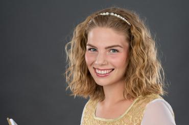 Das Bild zeigt das 12. Wemdinger Christkind