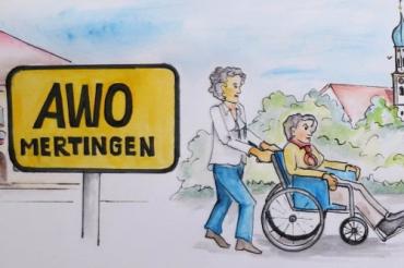 Das Bild zeigt die AWO Mertingen