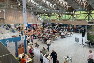 Der Landkreis präsentierte sich in der Staufferhalle. 