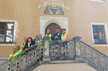 DAs Bild zeigt eine Donauwörther Fahrrad Pilgergruppe