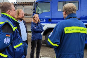 Das Bild Zeigt (von links) Thomas Hantke, Anton Hofreiter, Eva Lettenbauer und Maximilian Röhling.