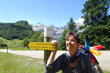 Das Bild zeigt den Jakobsweg