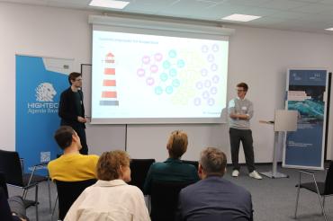 Nach den Impulsvorträgen tauschten sich die Teilnehmenden angeregt in den Räumlichkeiten des TTZ Data Analytics in Donauwörth zum Stand der Digitalisierung in der Lebensmittelbranche aus.