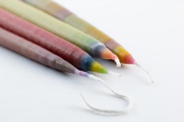 Handgezogene Wachskerzen