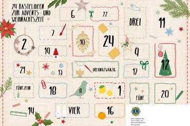 das Bild zeigt den Adventskalender des Lions-Club.