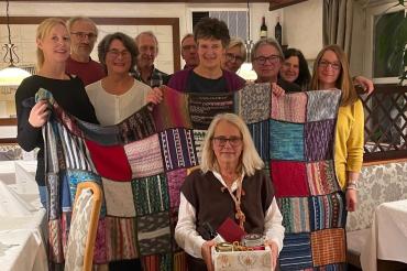 Das Bild zeigt die Verabschiedung von Sabine Koloska.