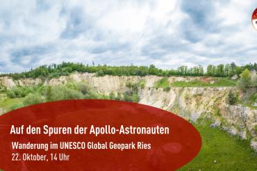 Flyer Apollo-Astronauten Wanderung.