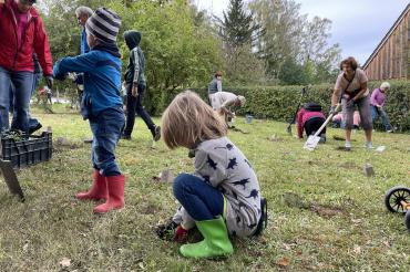 Frühblüher Pflanzaktion.