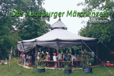 Das Bild zeigt das Märchenzelt am Wurzelhof.