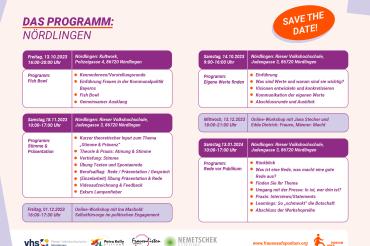 Programmübersicht Mitreden für Nördlingen.