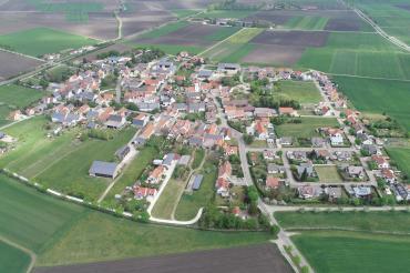 Dürrenzimmern von oben.