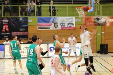 Das Bild zeigt ein Spielszene aus dem letzten Spiel gegen Ansbach. 