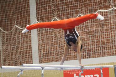 Youngster Ferrie Blümel turnte in allen Wettkämpfen diese Saison eine fehlerfreie Reckübung.