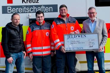 Das Bild zeigt von links: Christian Hammling, Marc Schmidt, Stefan Lembeck, Wolfgang Oswald.