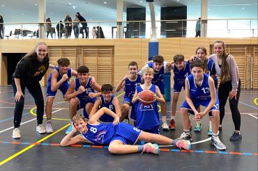 U-14 Basketballmannschaft Donauwörth.